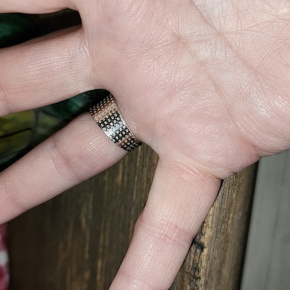 New Sterling Silver Pink Tourmaline wrap ring Size 7 - Picture 3 of 8